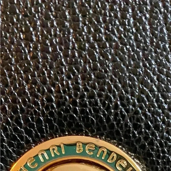 Henri Bendel black leather woven satchel handbag - Picture 7 of 14